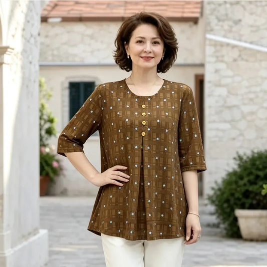 Bluzka w groszki w stylu retro – dodaj stylu i koloru swoim stylizacjom!