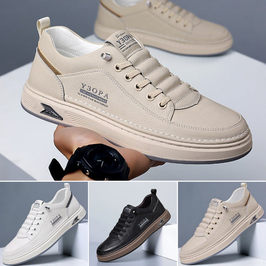 🔥Последния ден 50% отстъпка🔥👟【39-44】Дишащи равни мъжки обувки от висок клас от естествена кожа за 2025 г. стил