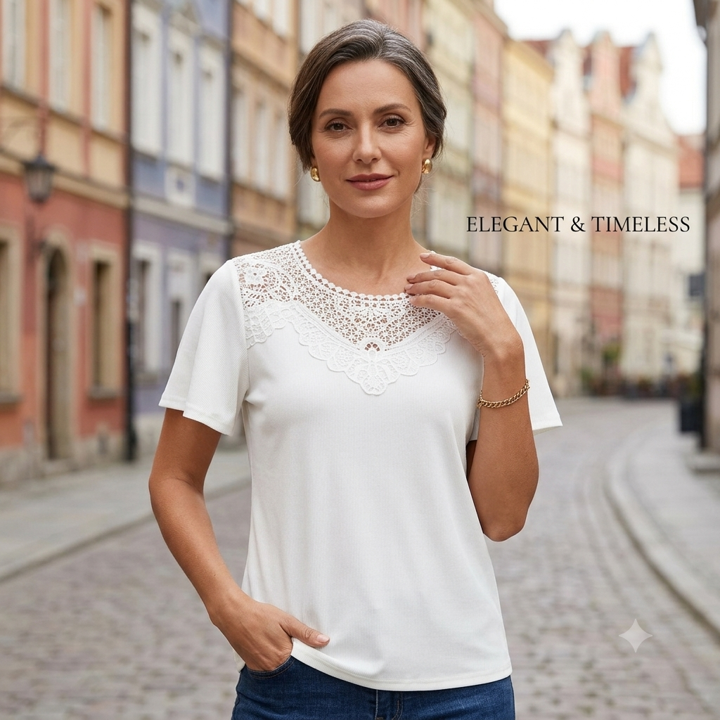✨【S-2XL】🎉Nowa damska koronkowa koszulka z krótkim rękawem z 2026 roku【50% zniżki】