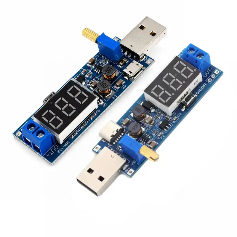 🔌【Interfejs Micro USB + interfejs typu C】💻 Regulowany moduł zasilania USB – 5 V wielowyjściowy regulator napięcia (3,3–24 V) | Zasilacz stacjonarny do wszystkich typów urządzeń 🔋