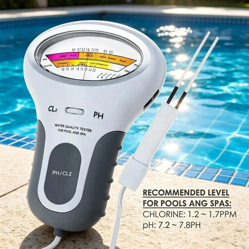 🔬💧 Tester pH i chloru resztkowego (Cl2) — 50% taniej! Precyzyjny pomiar pH i poziomu chloru w basenie: prosty, szybki i niezawodny. 🔥🏊