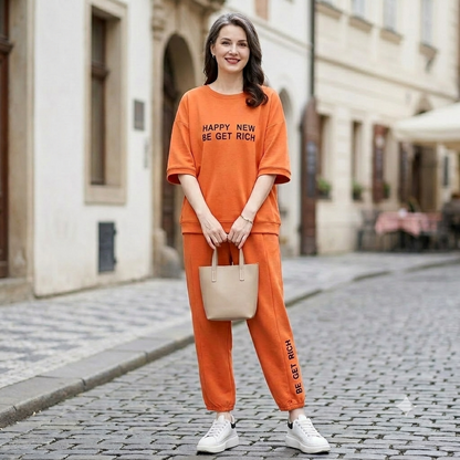 🌹【M-4XL】【Bluzki + spodnie】Damski dres casualowy z krótkim rękawem