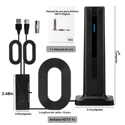 🔥Receptor de TV digital HD para interiores🌐