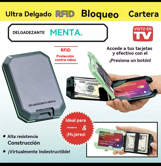 🔥50% de descuento👛Cartera/tarjetero magnético premium para hombre, resistente a caídas y duradero, compacto y portátil.