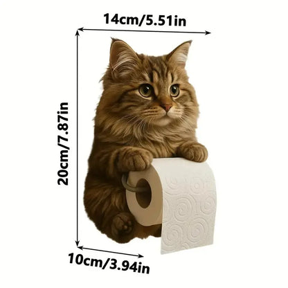 🐱【Horúci výpredaj roka】💥Roztomilý držiak na toaletný papier s motívom mačky✨📦Doprava zadarmo – skladom
