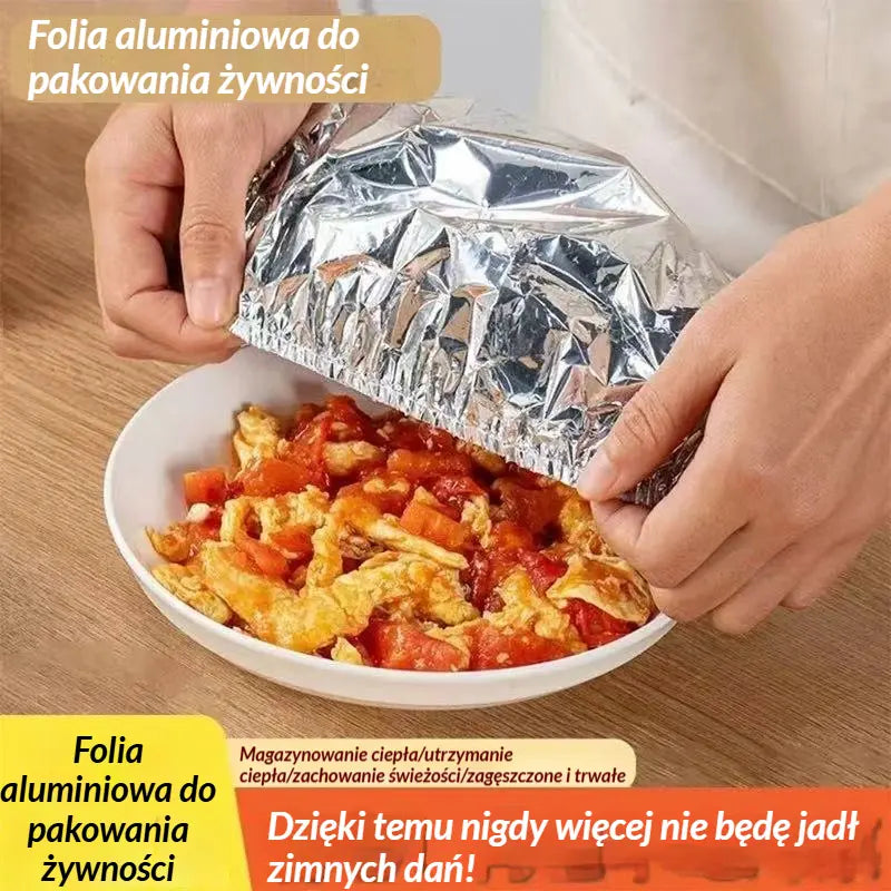 💥【100 szt.】🍎🔥 Izolacyjna folia aluminiowa (do kontaktu z żywnością)