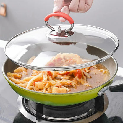 🥗Kupite dva, dobijte dva gratis🥩Univerzalni silikonski poklopac za lonac sa zamjenskom ručkom protiv opeklina💖protiv opeklina, otporan na visoke temperature