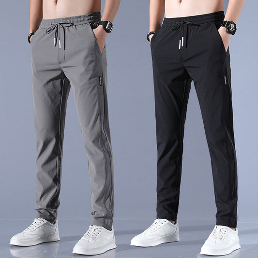 【M-5XL】2025 nuevos pantalones elásticos casuales para hombre, cómodos y de moda.