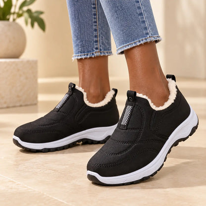 😀🎉【35-41】🔥terciopelo y engrosamiento🔥zapatos de invierno impermeables de algodón cálido para mujer