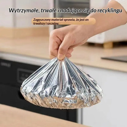 💥【100 szt.】🍎🔥 Izolacyjna folia aluminiowa (do kontaktu z żywnością)