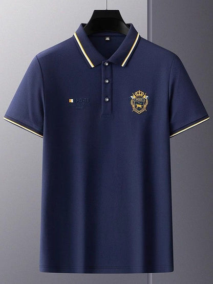 👘【Kup 1, otrzymaj 1 gratis】【M-4XL】💥Nowa męska koszulka polo, jednolity kolor🎉