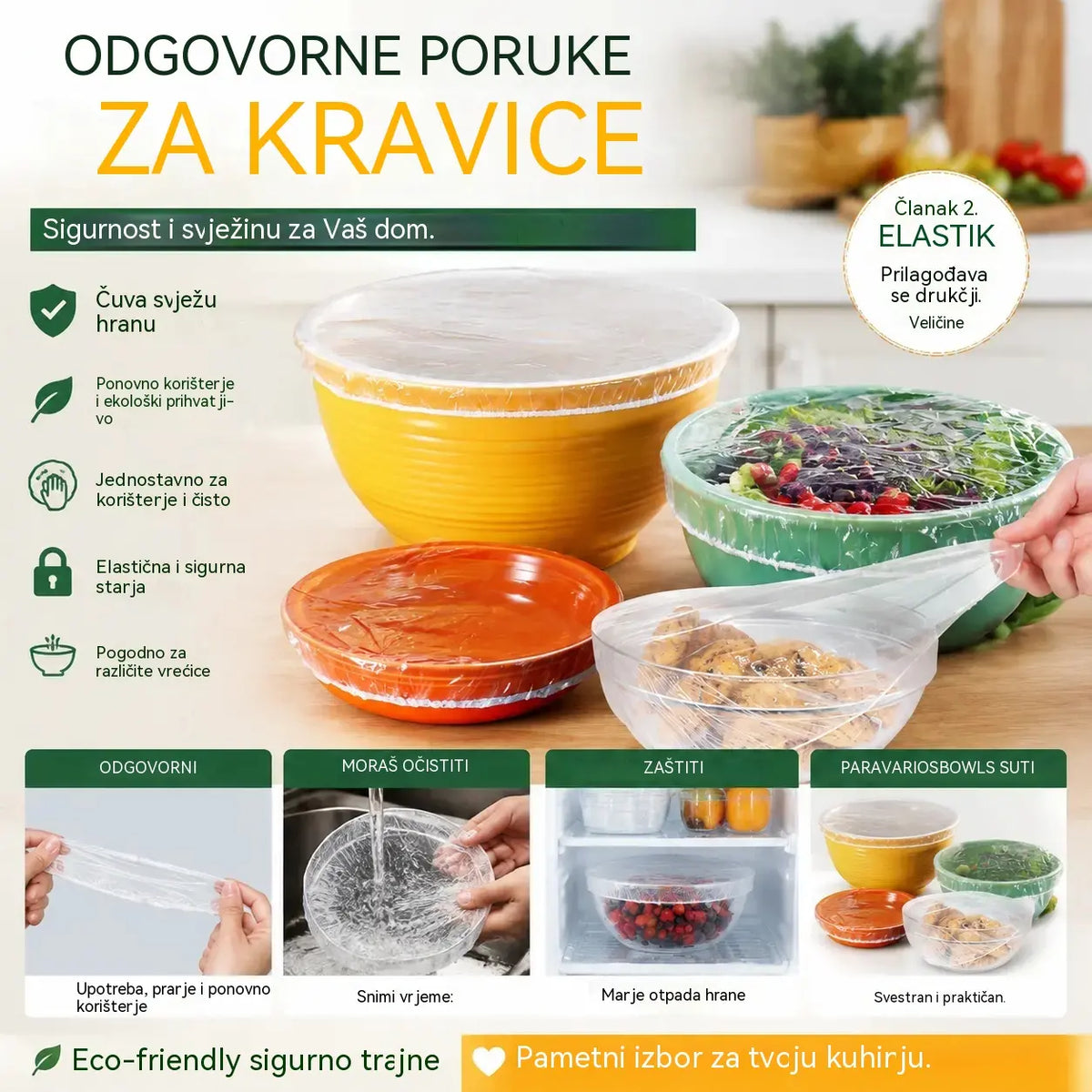 🔥【300 ks】Jednorazové obaly na potraviny vyrobené z potravinárskeho materiálu, rýchle a jednoduché na uchovanie čerstvosti potravín.