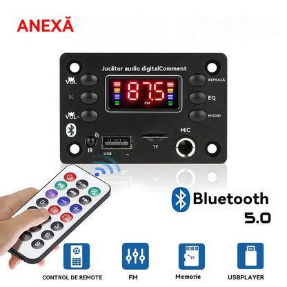 ✨💥【Compra 1 y llévate 1 gratis】 🎵 Amplificador de altavoz Bluetooth y DAC con control remoto inalámbrico, conexión USB y grabación 🎙️