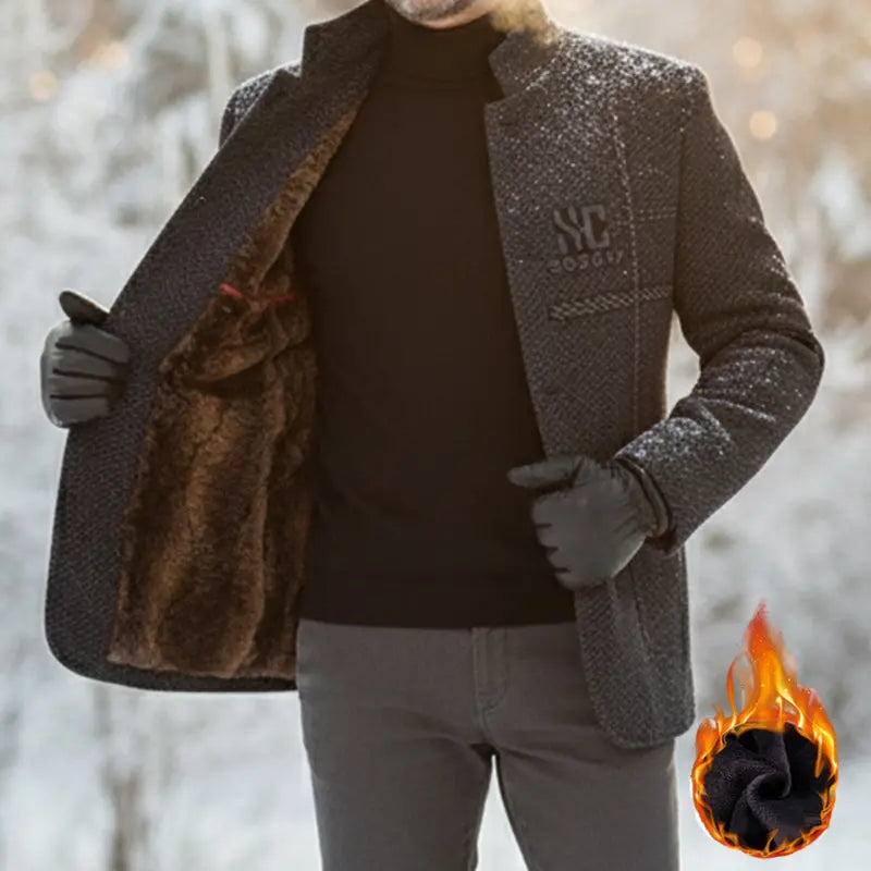 ✨50% taniej! ✨Męski płaszcz zimowy o kroju 3D – gruby, wiatroszczelny, niezbędny na chłodne dni. ❄️✨【40–90 kg】