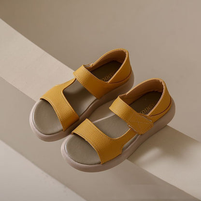 👡【35-43】Ljetne retro ležerne sandale s ribljim ustima, od mekane kože s mekanim potplatom