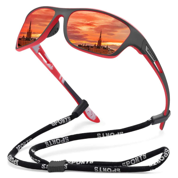 🕶Gafas de sol deportivas para hombre europeas y americanas, Se puede utilizar durante el ciclismo, la pesca, los viajes y las actividades al aire libre.