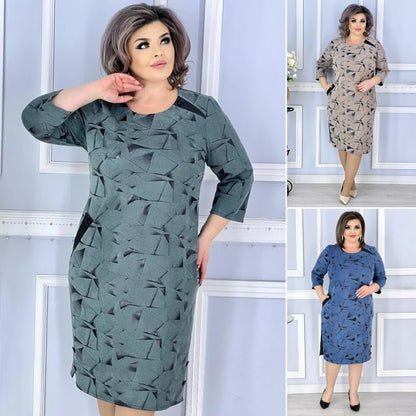 【🏆️Vruća rasprodaja】🌷 [S-5XL] Nova elegantna haljina s printom