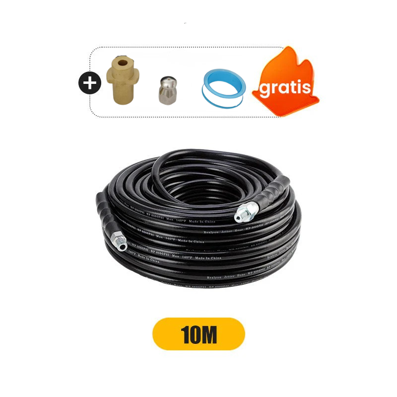 💦 SADA 50% POPUSTA! 🚿 Komplet za čišćenje odvoda 5800PSI - mlaznica i crijevo visokog tlaka za začepljene odvode/cijevi, kompatibilno s većinom perača pod tlakom 🔧📦