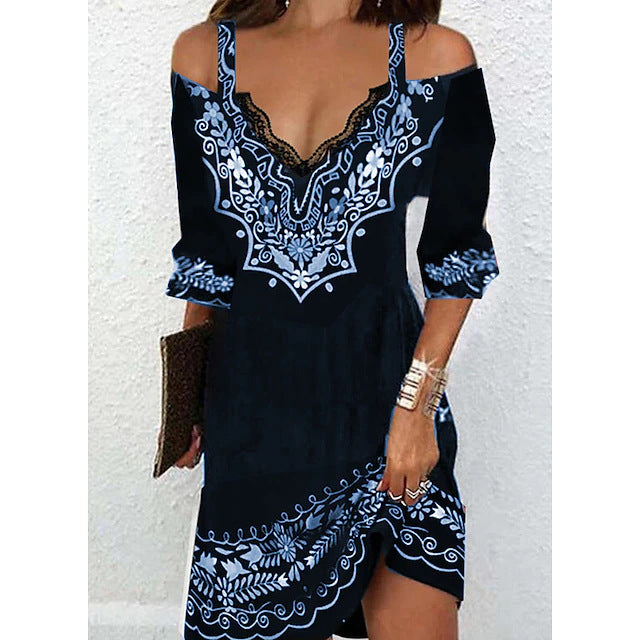 👗🌸【S-5XL】Nova haljina na rame za proljeće i ljeto 2026. - svilenkasta