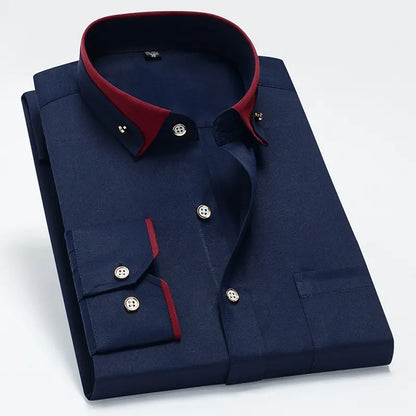 【S-4XL】2026 Nowa oddychająca biznesowa koszula męska casual