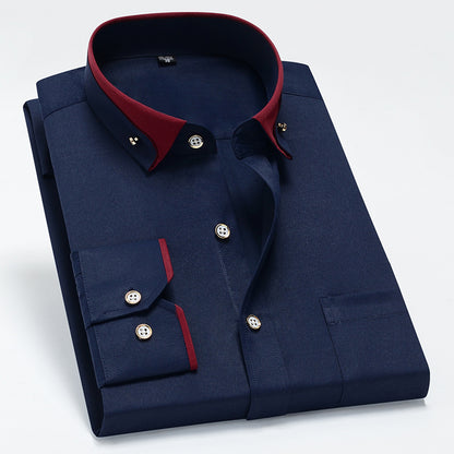 🌷🏆Nowe produkty w gorącej wyprzedaży🌷【S-4XL】👕2025 Nowa oddychająca biznesowa koszula męska casual