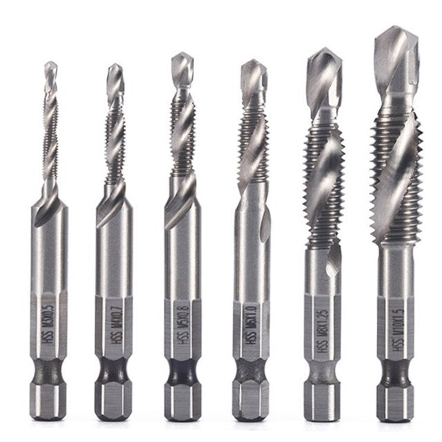 Set od 6 brzih konusnih svrdla za žicu, prikladnih za metale, čelik, drvo i plastiku.