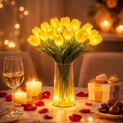 🌷🌷Bukiet 15 tulipanów – lampka nocna