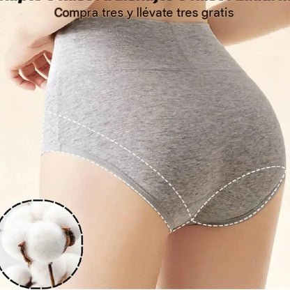 💖Último día con 50% de descuento - 【Conjunto de 6 piezas】Faja levanta glúteos de cintura alta hecha de algodón de alta calidad✨️ (45-105 kg)