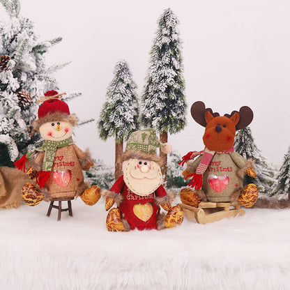 🔥Worek prezentowy Świętego Mikołaja, świąteczny bestseller! Możesz włożyć prezenty do worka z pluszową zabawką.