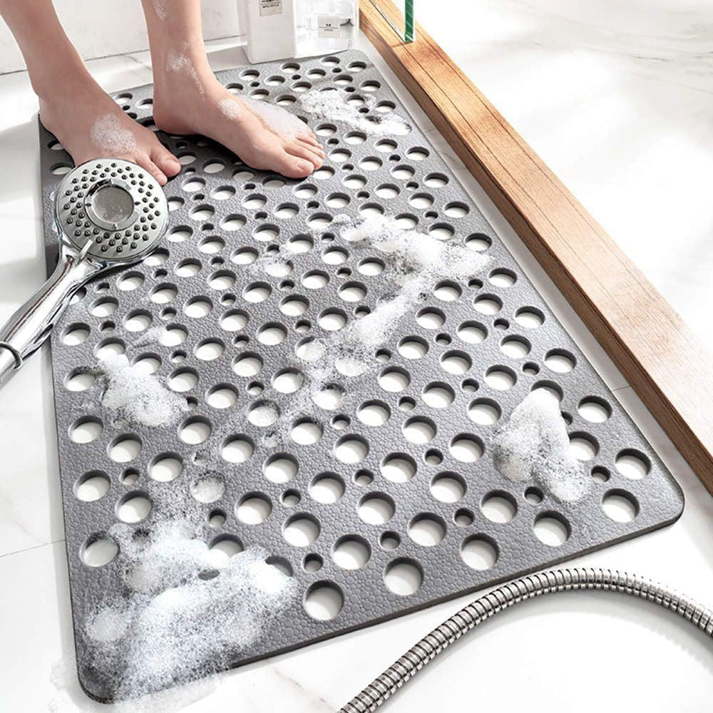 🛁【70x38cm】Protuklizna i antibakterijska sigurnosna prostirka za tuširanje🚿 Učinkovito sprječava padove i ozljede