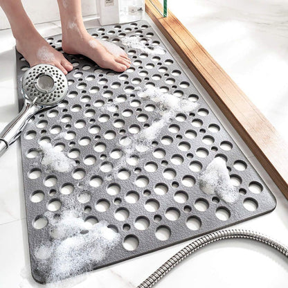 🛁【70x38cm】Protuklizna i antibakterijska sigurnosna prostirka za tuširanje🚿 Učinkovito sprječava padove i ozljede