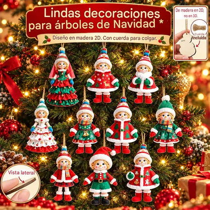 🎄【20 piezas】🎅Adorables decoraciones navideñas✨