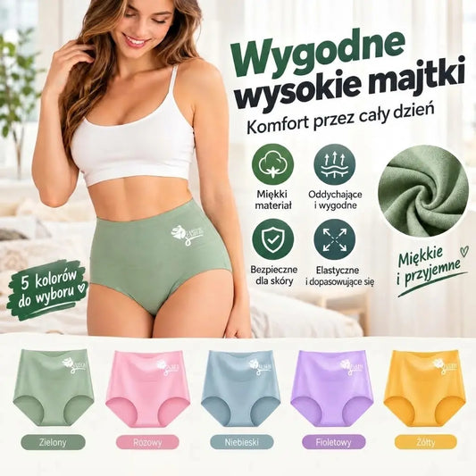 💖Wysokie majtki modelujące i unoszące pośladki, wykonane z wysokiej jakości bawełny✨️ (40–100 kg)