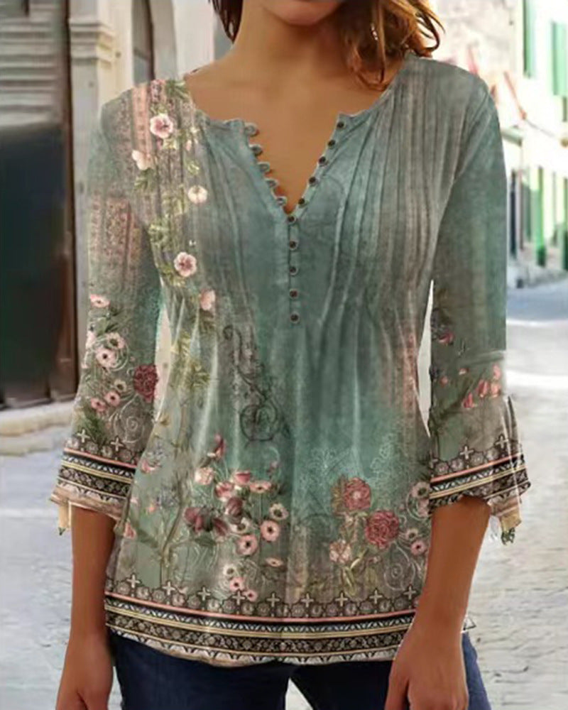 👕💥【Ograniczona czasowo zniżka 50%】💥🥰[S-5XL] Modne damskie koszulki z dekoltem w serek