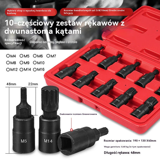 💥【10 szt.】👍🔥Wykrętak do śrub z łbem złamanym do usuwania złamanych i pękniętych śrub👍