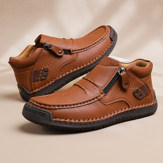 👞 Плащане при доставка✅️【38-48】Мъжки ежедневни обувки за дейности на открито - Ръчно шити мартин ботуши🔥