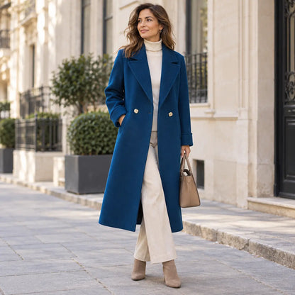 🐏【100 % lana pura】Abrigo de lana gruesa para mujer, nuevo y de alta calidad – Otoño/Invierno 2026