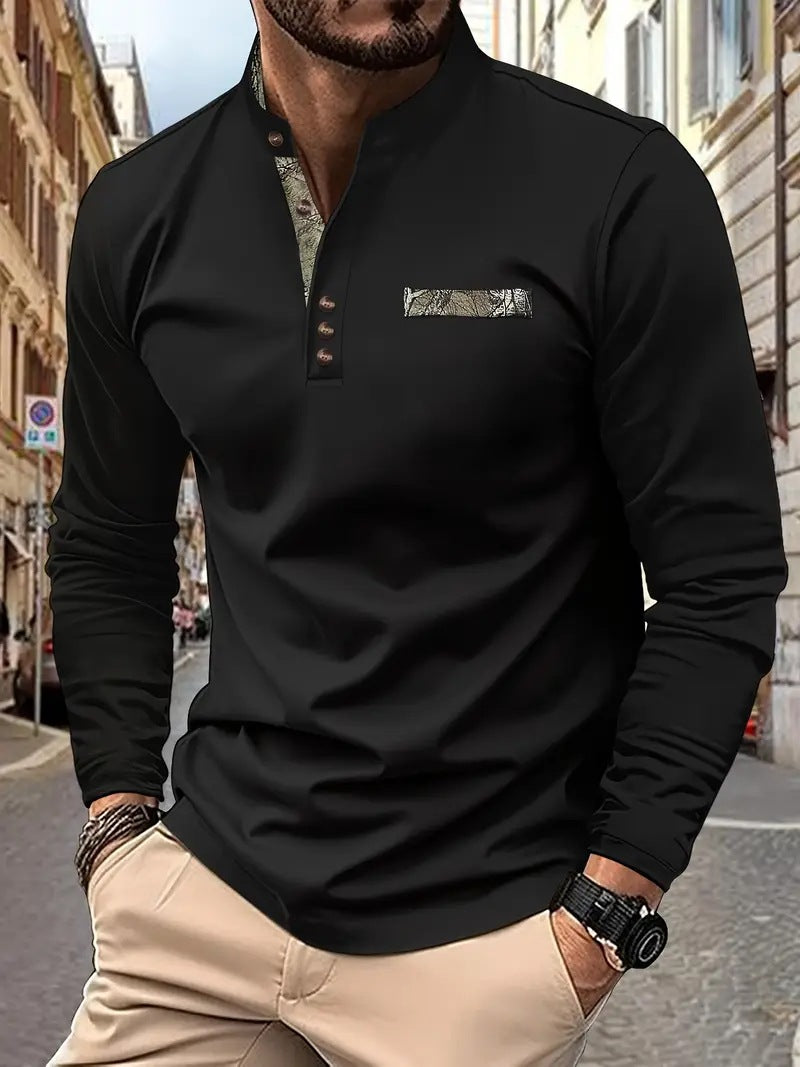 【🔥Specjalna redukcja 50%】【S-3XL】Męskie sportowe koszulki polo z długimi rękawami