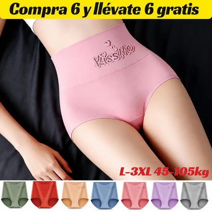 🔥【Conjunto de 6 piezas】--- 29€ 💖Último día 50% de descuento--Faja de talle alto de algodón de alta calidad que realza los glúteos✨️ (45-105 kg)