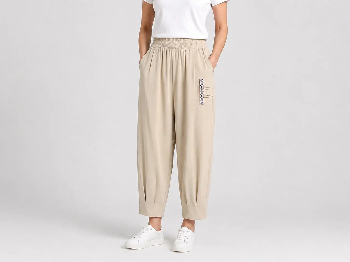 🔥✨【M-4XL】👖Nowe, eleganckie spodnie letnie z dziewięciostronnej bawełny i lnu