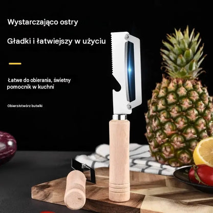 【50% taniej】✅ Kup jeden, drugi otrzymasz gratis (łącznie 2 sztuki) 🧅🔪 Wielofunkcyjna obieraczka kuchenna: obieraj, krój i otwieraj butelki! 🔥
