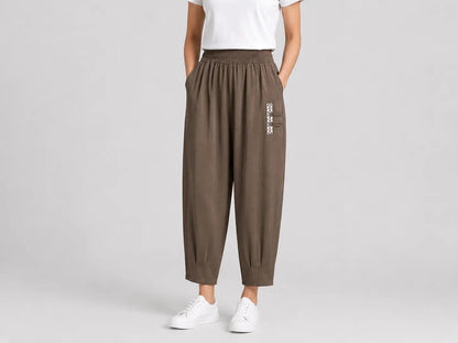🔥✨【M-4XL】👖Nowe, eleganckie spodnie letnie z dziewięciostronnej bawełny i lnu