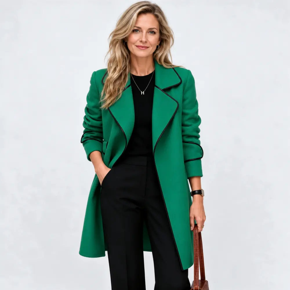 🔥🧥👩【50% taniej】【M–4XL】Nowy jesienno-zimowy płaszcz/kurtka w stylu koreańskim – dwustronny kaszmir, średnia długość