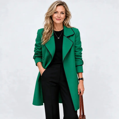 🔥🧥👩【50% taniej】【M–4XL】Nowy jesienno-zimowy płaszcz/kurtka w stylu koreańskim – dwustronny kaszmir, średnia długość