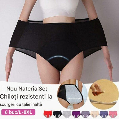 🎀【Kup 3, otrzymaj 3 gratis】 🩲【L-8XL】 Damskie majtki menstruacyjne z wysokim stanem, szczelne, bawełniane, bardzo szerokie