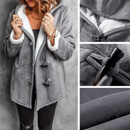 🥼💖【Zimska novost 50% popusta】🐏2025 Modna i topla ženska jakna od antilopa sa flis podlogom【 S-5XL】