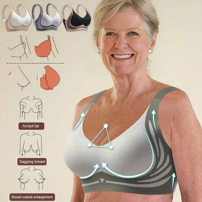 😍🔥【Compra uno y llévate otro gratis】❤️【40-85 kg】Sujetador de una pieza sin aros para mujer