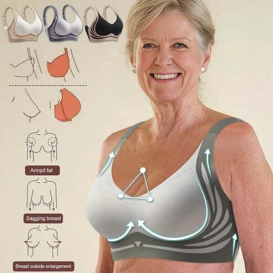 😍🔥【Compra uno y llévate otro gratis】❤️【40-85 kg】Sujetador de una pieza sin aros para mujer