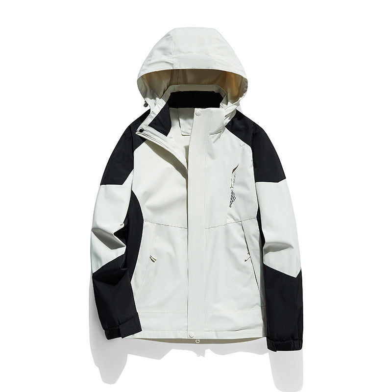 🔥🧥【1 kus, L–6XL】Nová outdoorová bunda 2 v 1 – vodoodolná, vetruodolná a hrejivá, vhodná na turistiku aj každodenné nosenie.