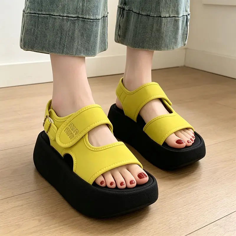 🔥【Zniżka ograniczona czasowo】【35-40】🔥Miękkie, grube wkładki, antypoślizgowe sandały codzienne